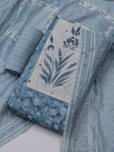 Neck Embroidered Cotton Blend Unstitched Suit With Dupatta